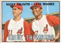 1967 Topps Baseball Cards      109     Tribe Thumpers-Rocky Colavito-Leon Wagner